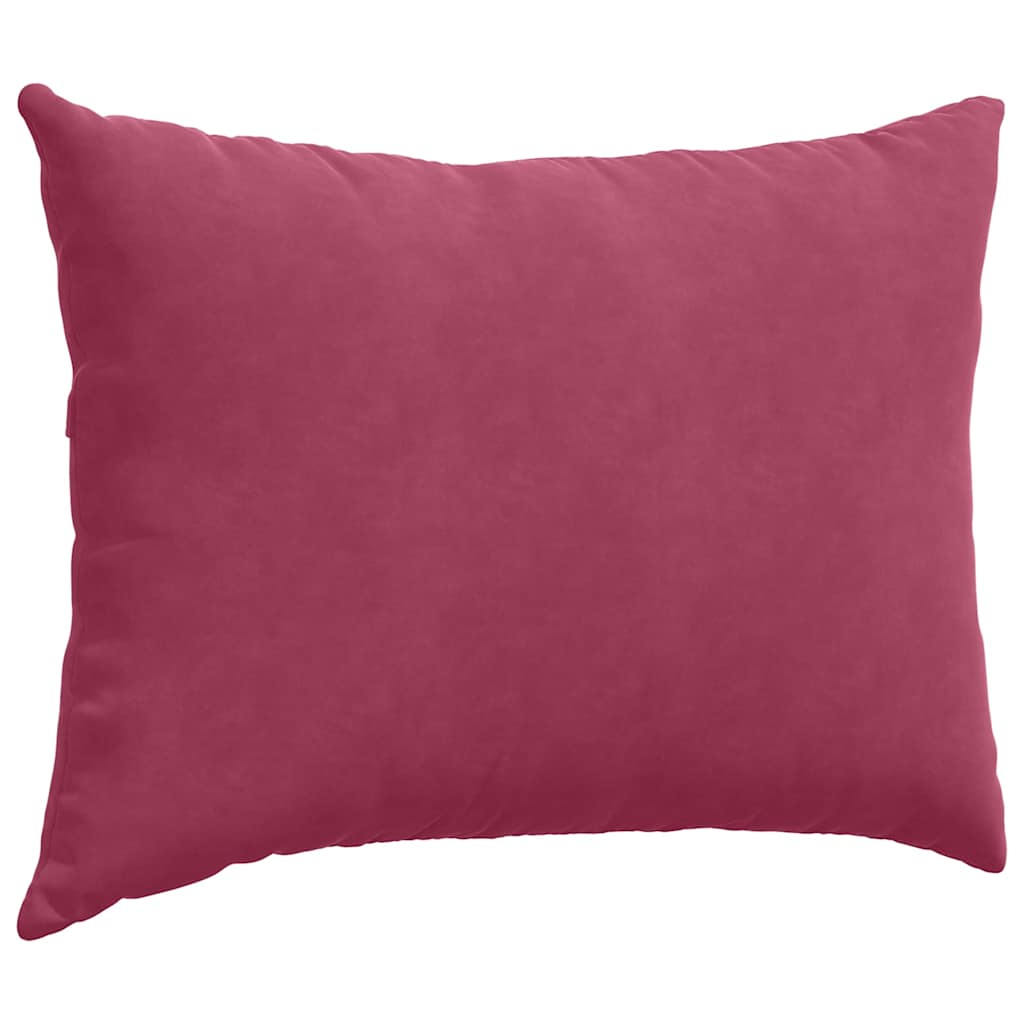 Sofapuder 2 pcs Vinrød 70 x 50 cm Velourstof