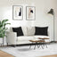 Sofapuder 2 pcs Sort 70 x 50 cm Velourstof