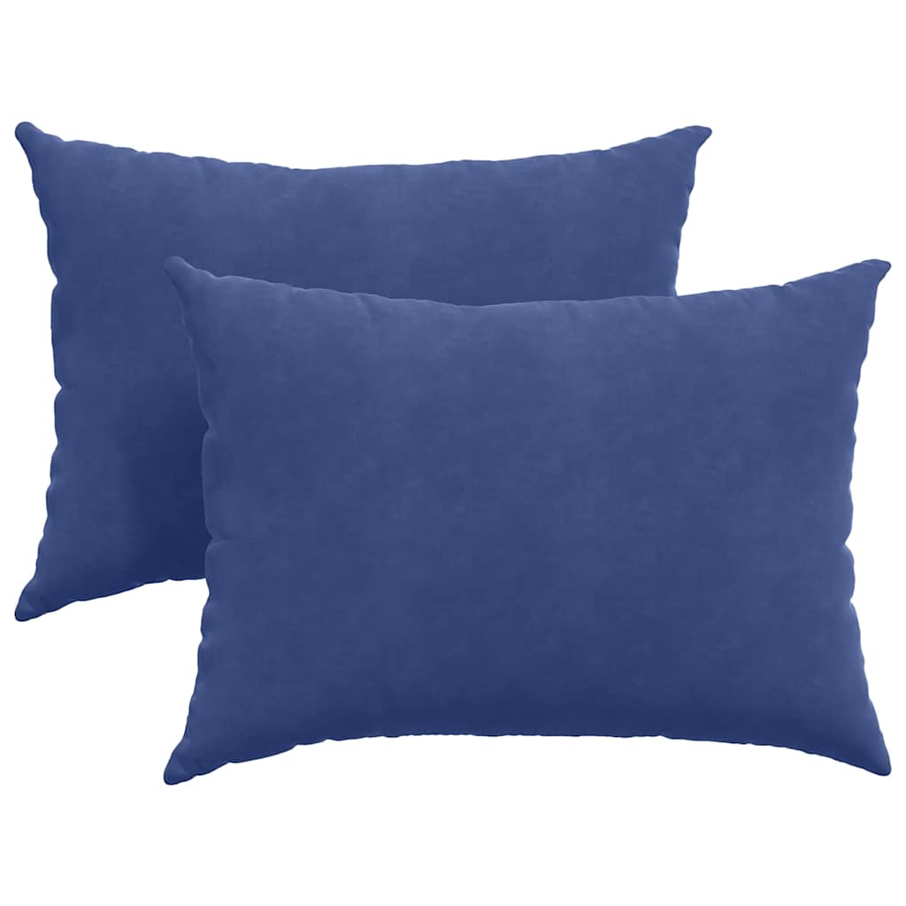 Sofapuder 2 pcs Politi blå 70 x 50 cm Velourstof