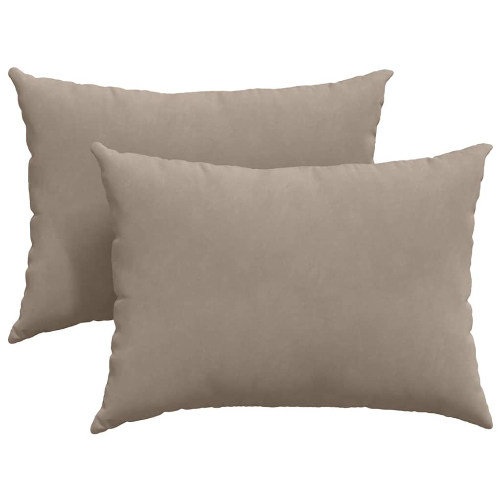 Sofapuder 2 pcs Gråbrun 70 x 50 cm Stof