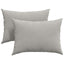 Sofapuder 2 pcs Lysegrå 70 x 50 cm Stof