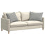 Sofapuder 2 pcs Lysegrå 70 x 50 cm Stof