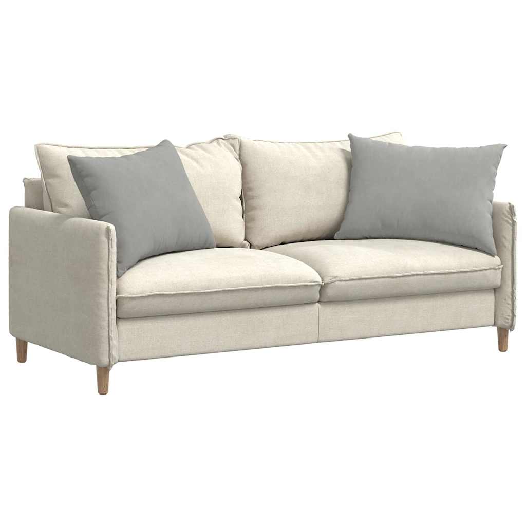 Sofapuder 2 pcs Lysegrå 70 x 50 cm Stof