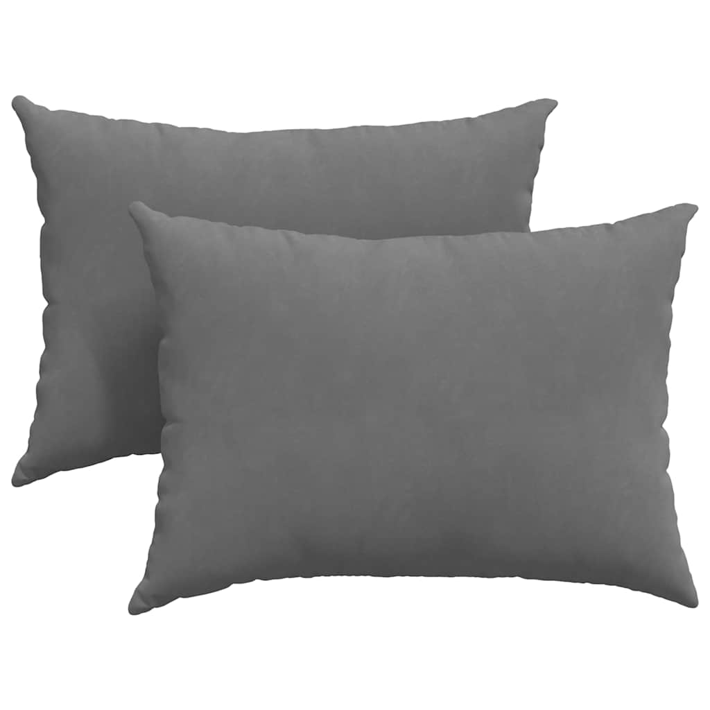 Sofapuder 2 pcs Mørkegrå 70 x 50 cm Stof