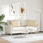 Sofapuder 2 pcs Creme 70 x 50 cm Stof