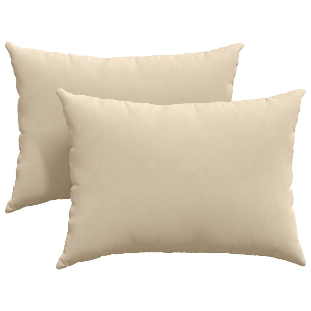 Sofapuder 2 pcs Creme 70 x 50 cm Stof