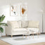 Sofapuder 2 pcs Beige 70 x 50 cm Stof
