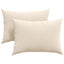 Sofapuder 2 pcs Beige 70 x 50 cm Stof