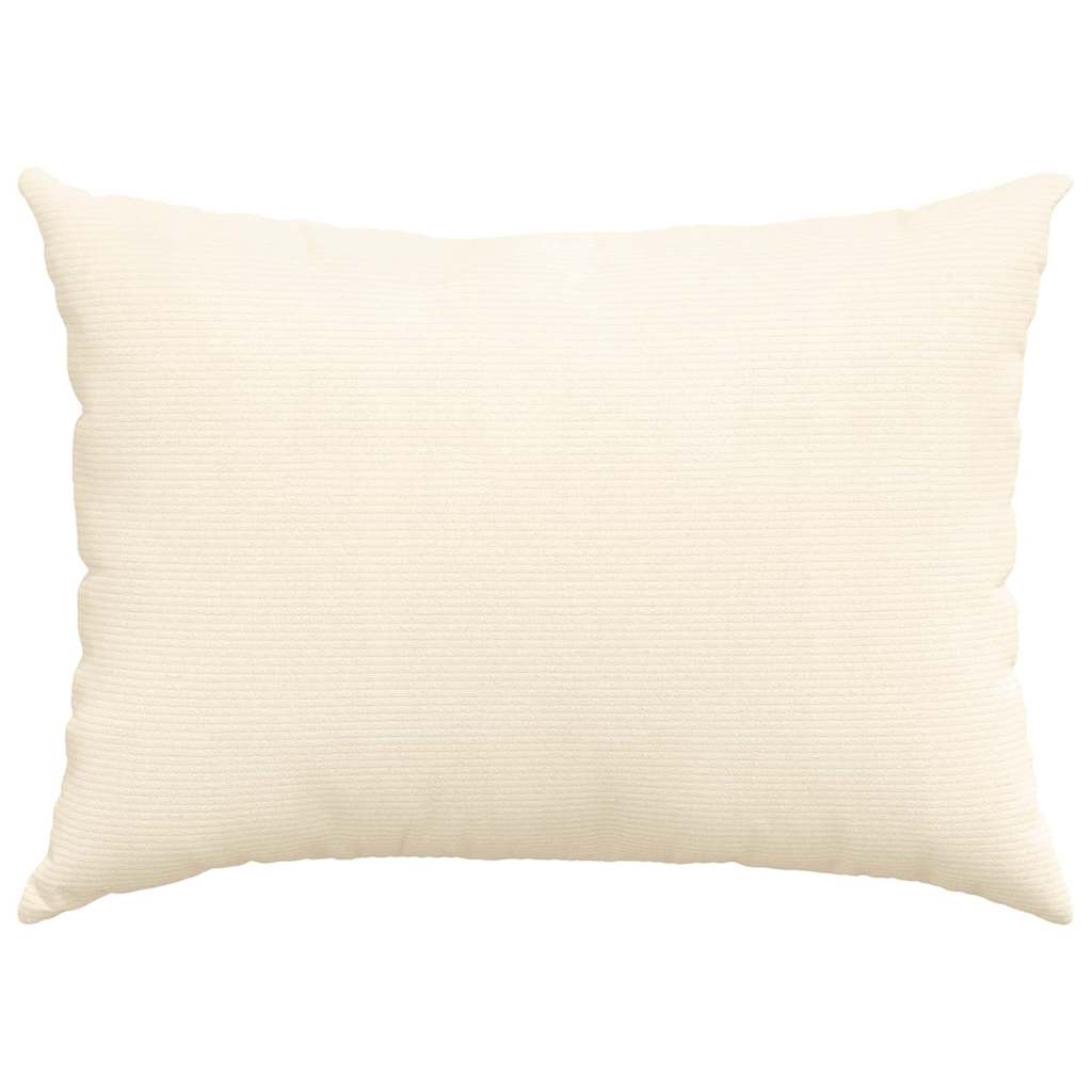 Sofapuder 2 pcs Creme 70 x 50 cm Velourstof