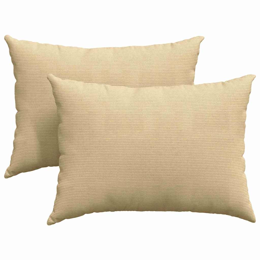 Sofapuder 2 pcs Grågrøn 70 x 50 cm Velourstof