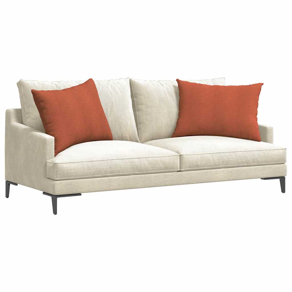 Sofapuder 2 pcs Rød orange 70 x 50 cm Velourstof