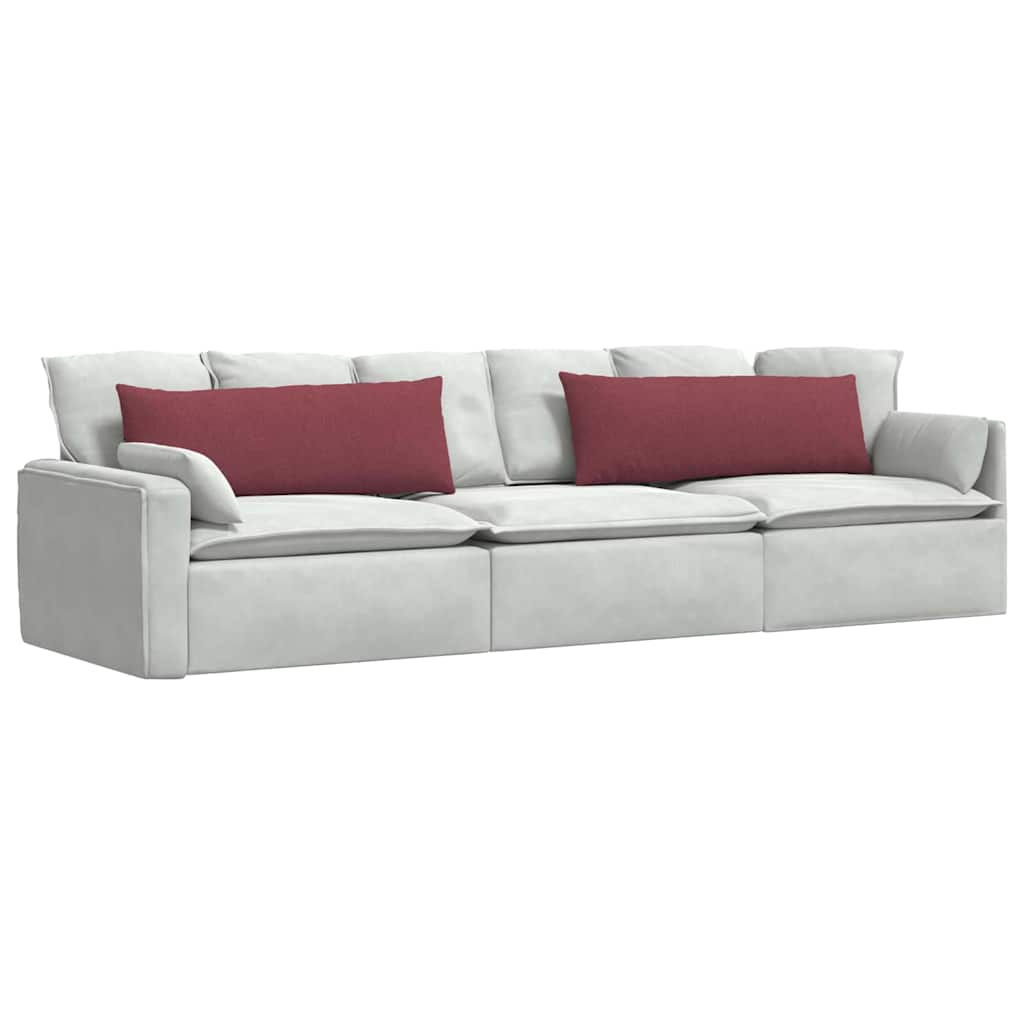 Sofapuder 2 pcs Vinrød 120 x 40 cm Stof