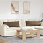 Sofapuder 2 pcs Brun 120 x 40 cm Stof
