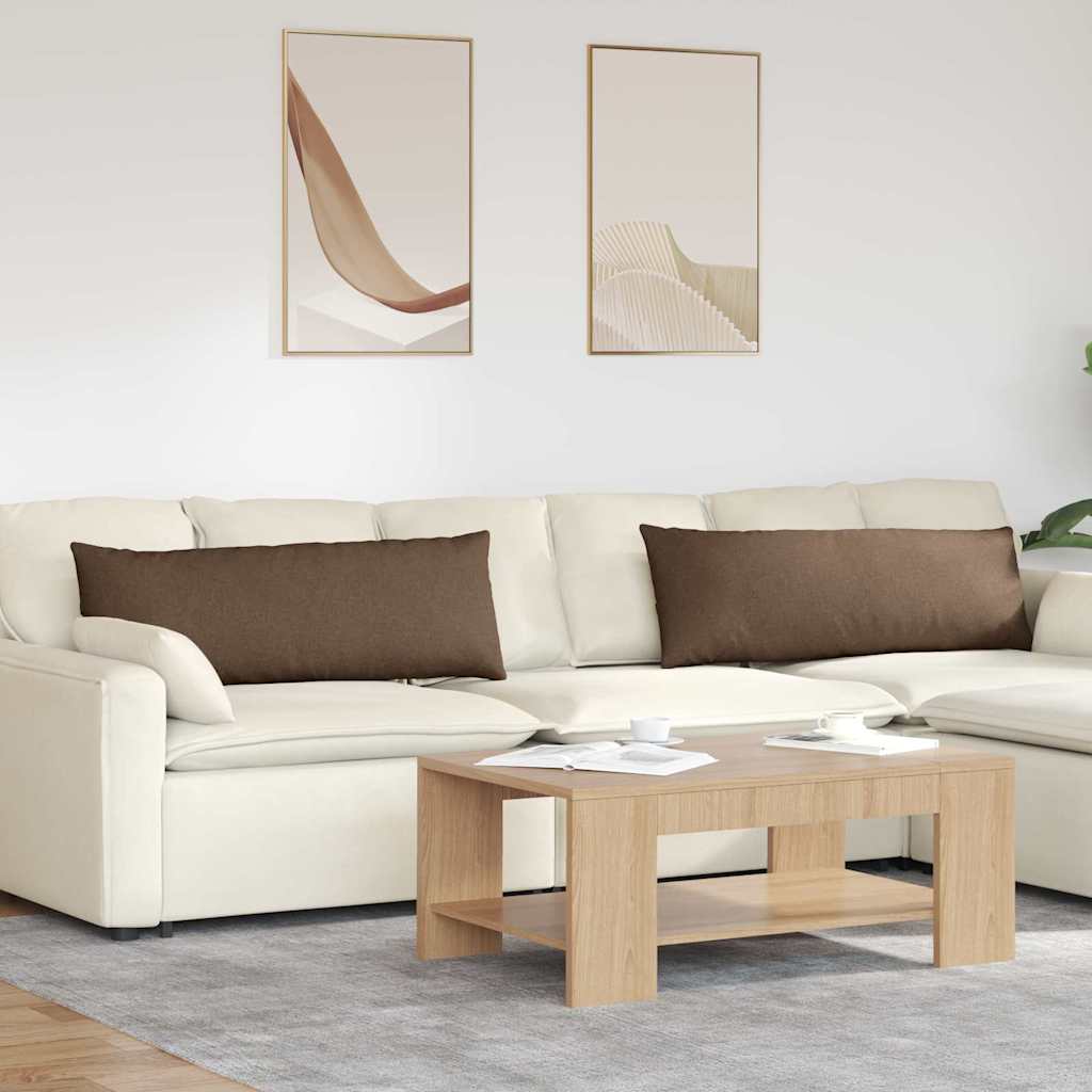 Sofapuder 2 pcs Brun 120 x 40 cm Stof