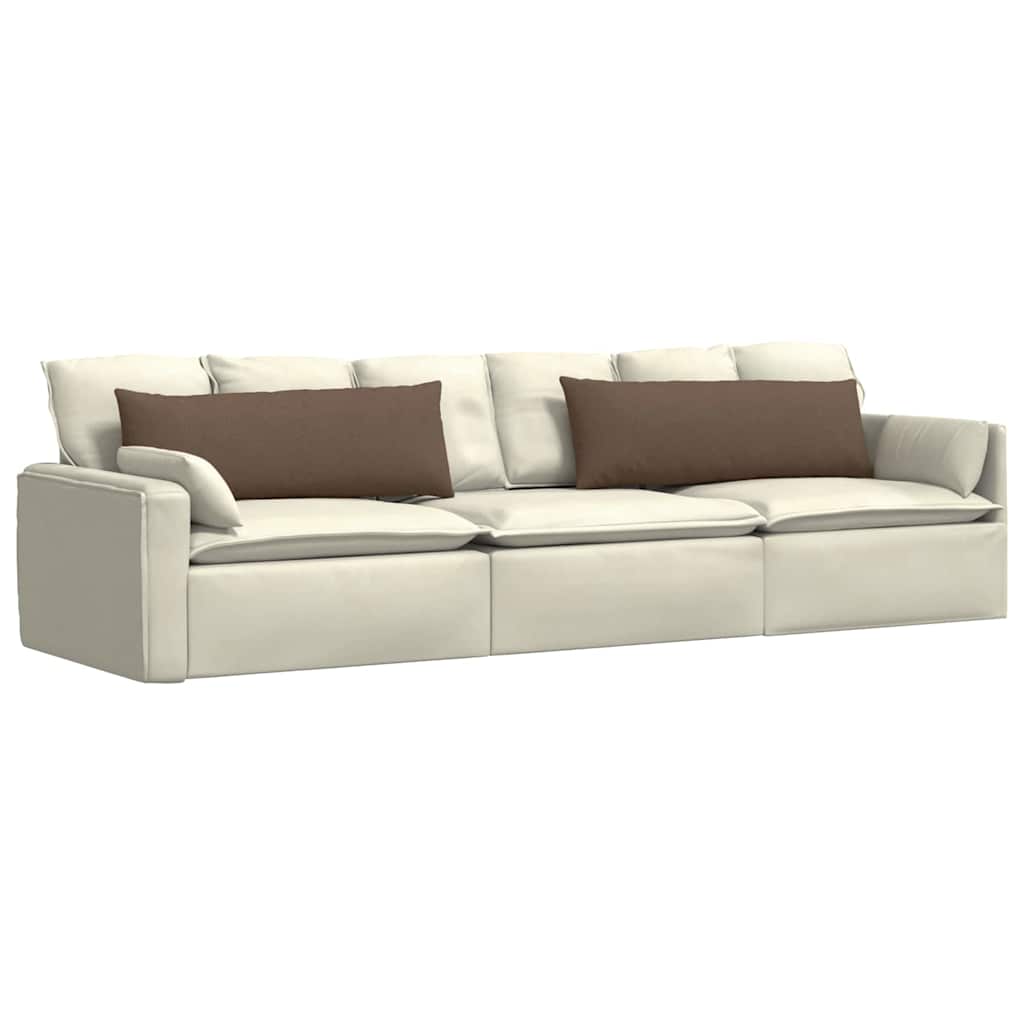 Sofapuder 2 pcs Brun 120 x 40 cm Stof