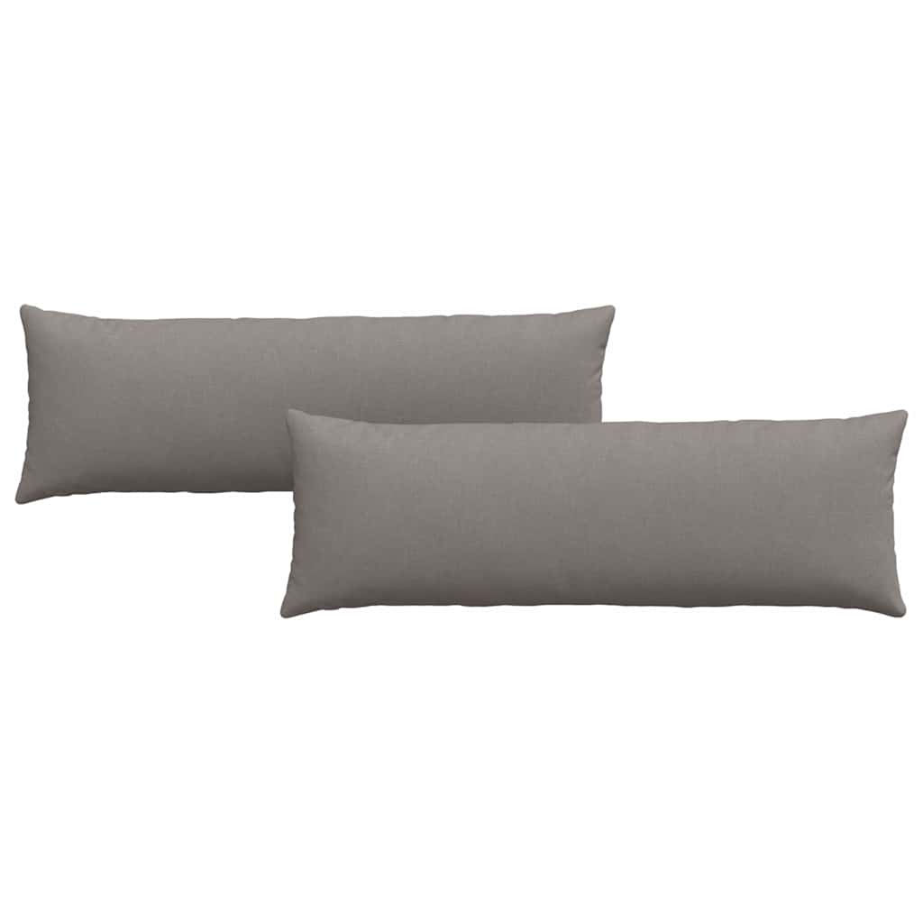 Sofapuder 2 pcs Gråbrun 120 x 40 cm Stof