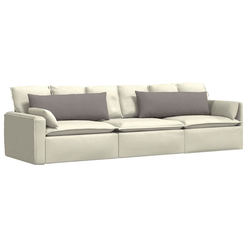 Sofapuder 2 pcs Gråbrun 120 x 40 cm Stof