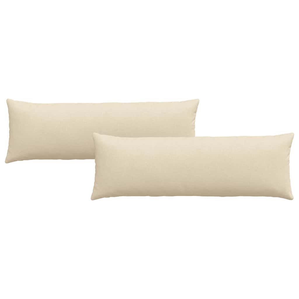 Sofapuder 2 pcs Creme 120 x 40 cm Stof