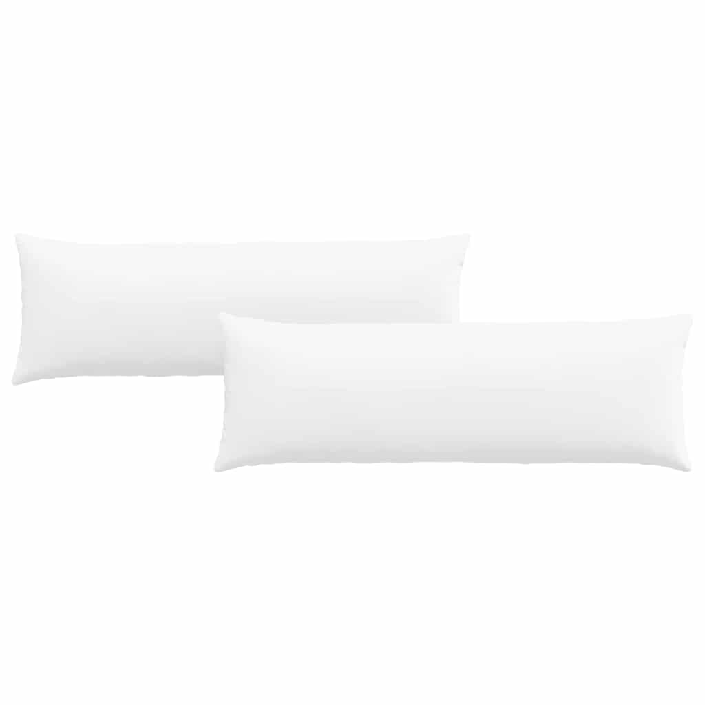 Sofapuder 2 pcs Hvid 120 x 40 cm Stof