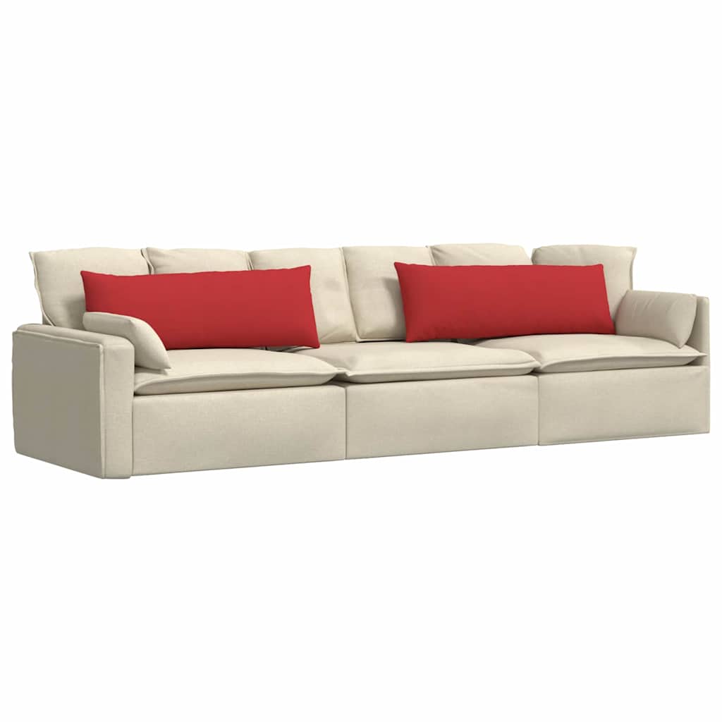 Sofapuder 2 pcs Rød 120 x 40 cm Stof