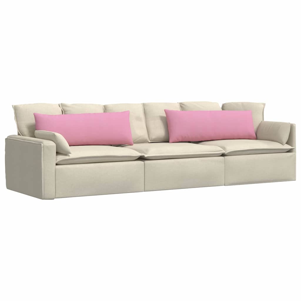 Sofapuder 2 pcs Lyserød 120 x 40 cm Stof