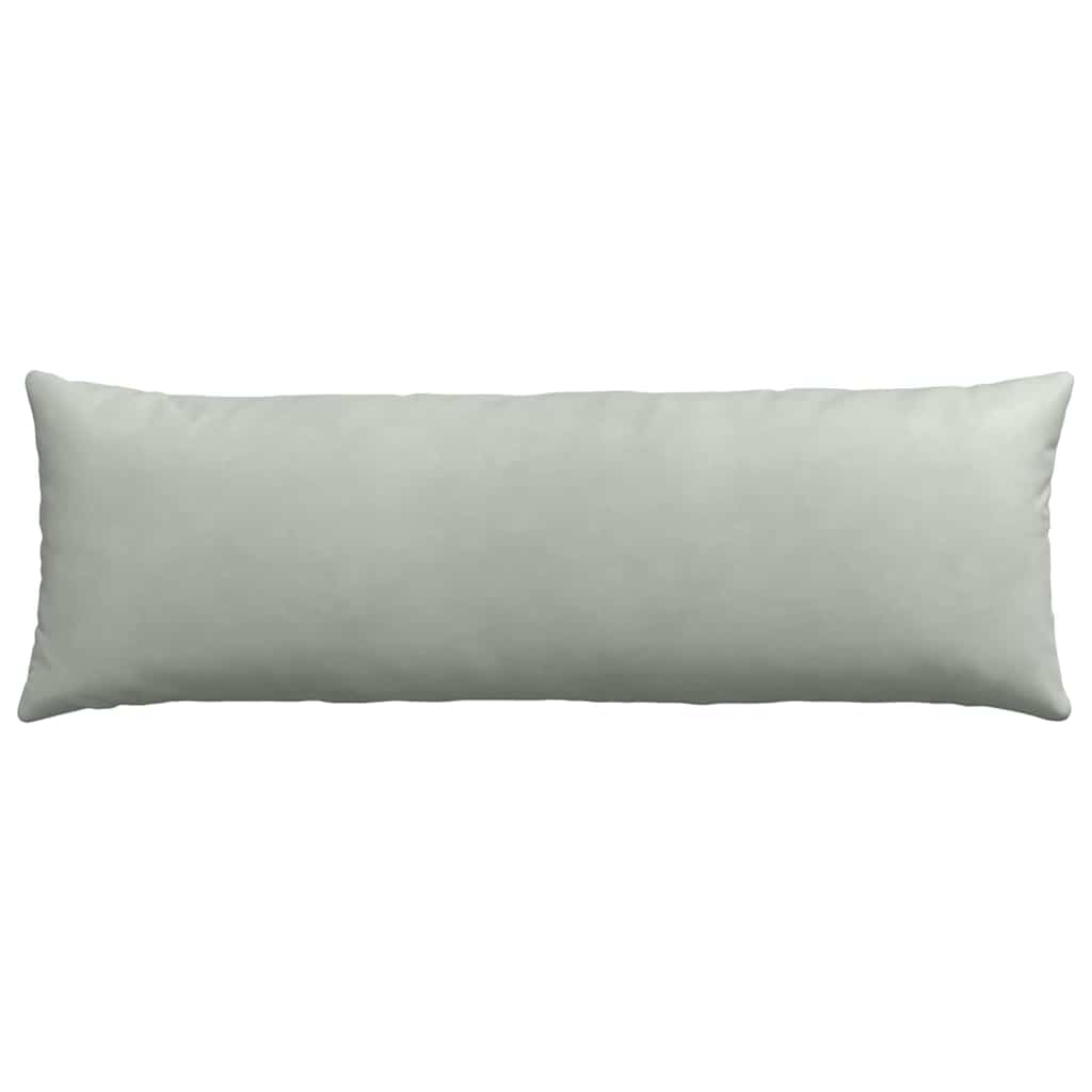 Sofapuder 2 pcs Lysegrå 120 x 40 cm Velourstof