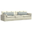 Sofapuder 2 pcs Lysegrå 120 x 40 cm Velourstof