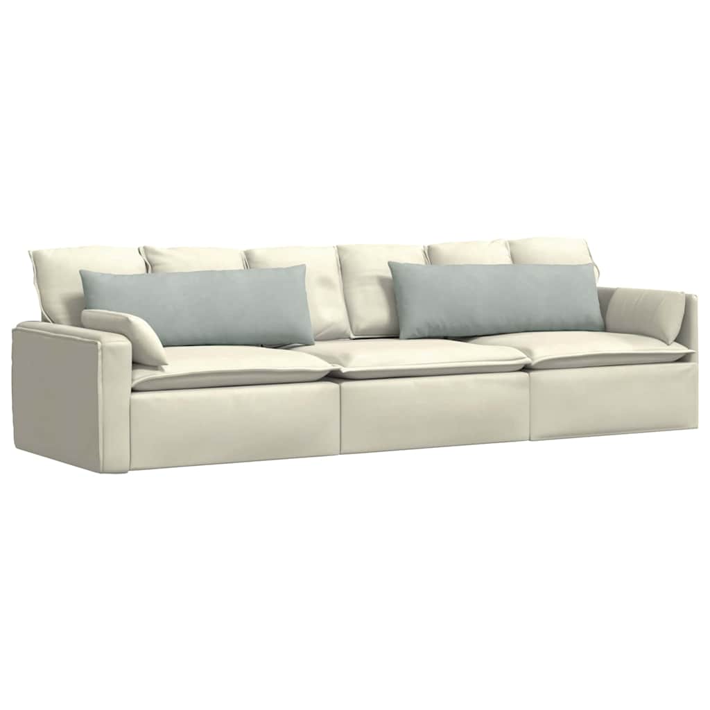 Sofapuder 2 pcs Lysegrå 120 x 40 cm Velourstof