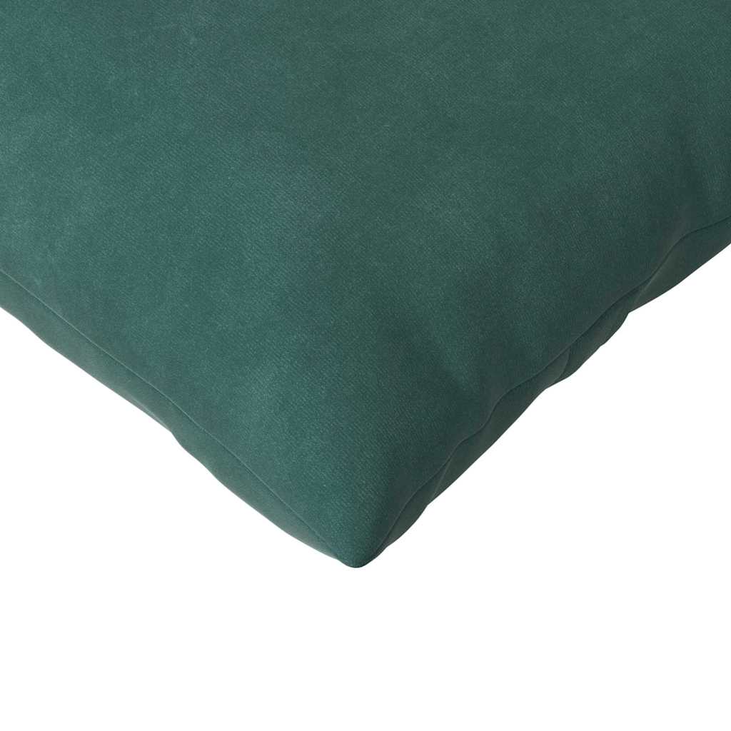 Sofapuder 2 pcs Mørkegrøn 120 x 40 cm Velourstof