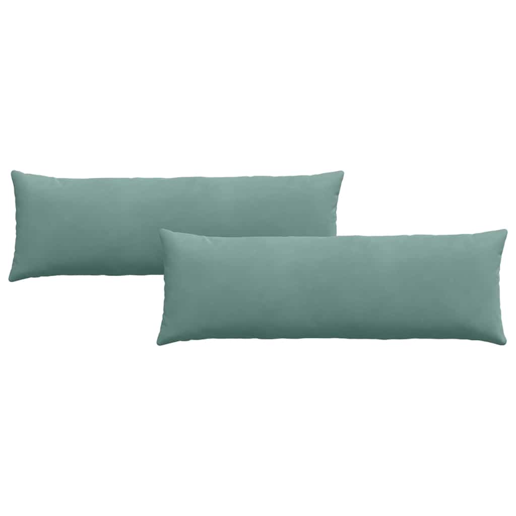 Sofapuder 2 pcs Havgrøn 120 x 40 cm Velourstof
