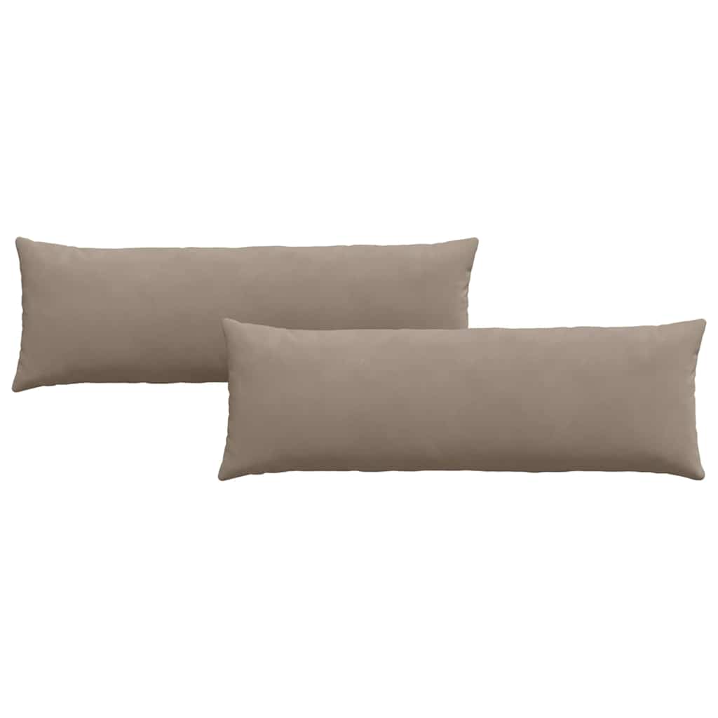 Sofapuder 2 pcs Gråbrun 120 x 40 cm Stof