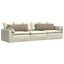 Sofapuder 2 pcs Gråbrun 120 x 40 cm Stof
