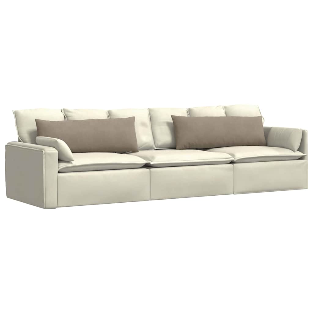 Sofapuder 2 pcs Gråbrun 120 x 40 cm Stof