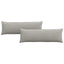 Sofapuder 2 pcs Lysegrå 120 x 40 cm Stof
