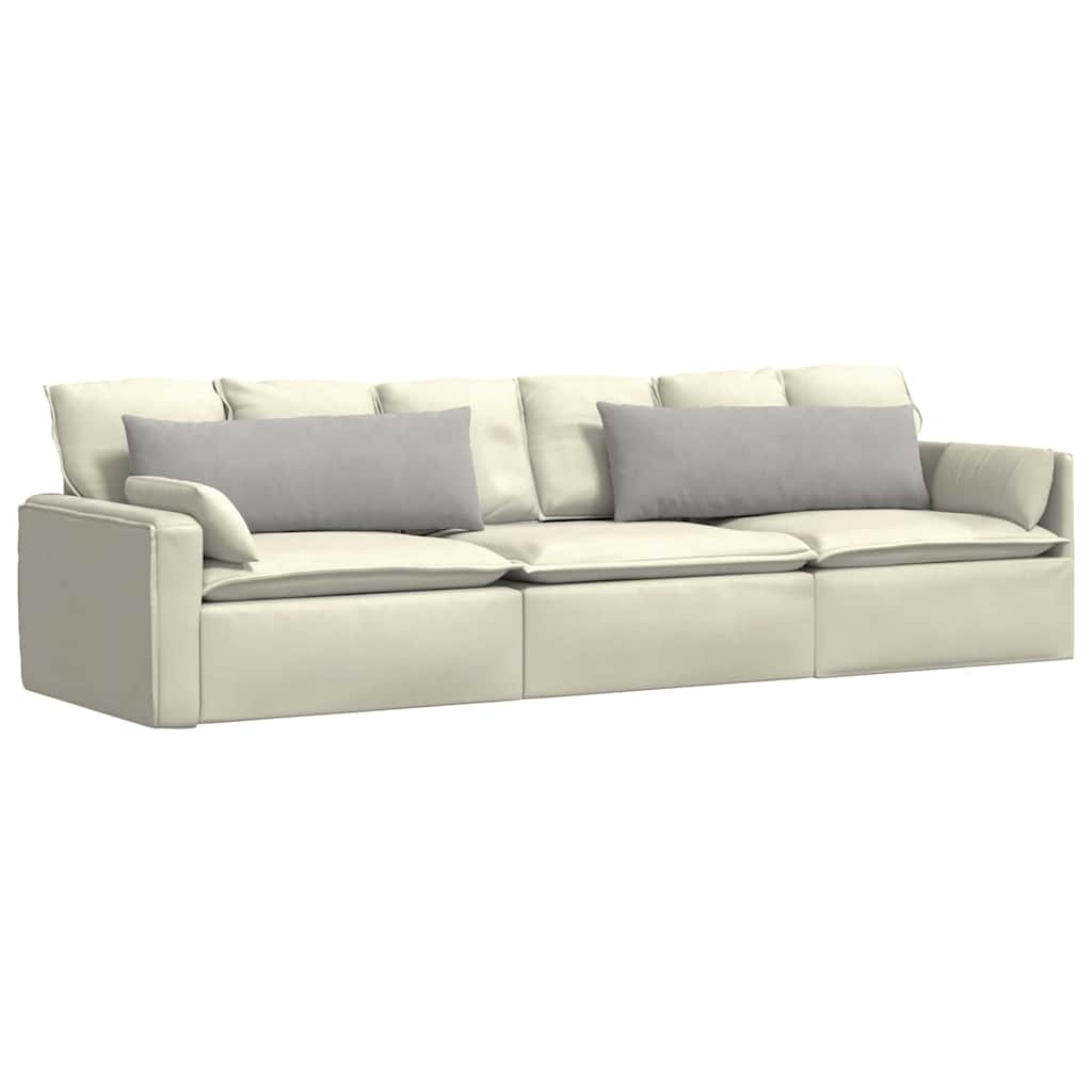 Sofapuder 2 pcs Lysegrå 120 x 40 cm Stof