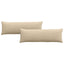 Sofapuder 2 pcs Creme 120 x 40 cm Stof