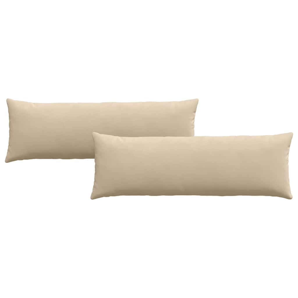 Sofapuder 2 pcs Creme 120 x 40 cm Stof