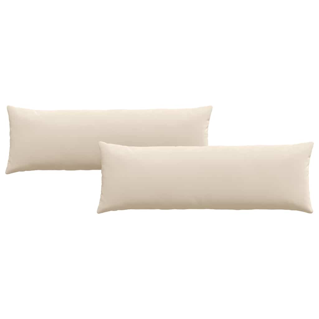 Sofapuder 2 pcs Beige 120 x 40 cm Stof