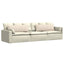 Sofapuder 2 pcs Beige 120 x 40 cm Stof
