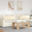 Sofapuder 2 pcs Creme 120 x 40 cm Velourstof