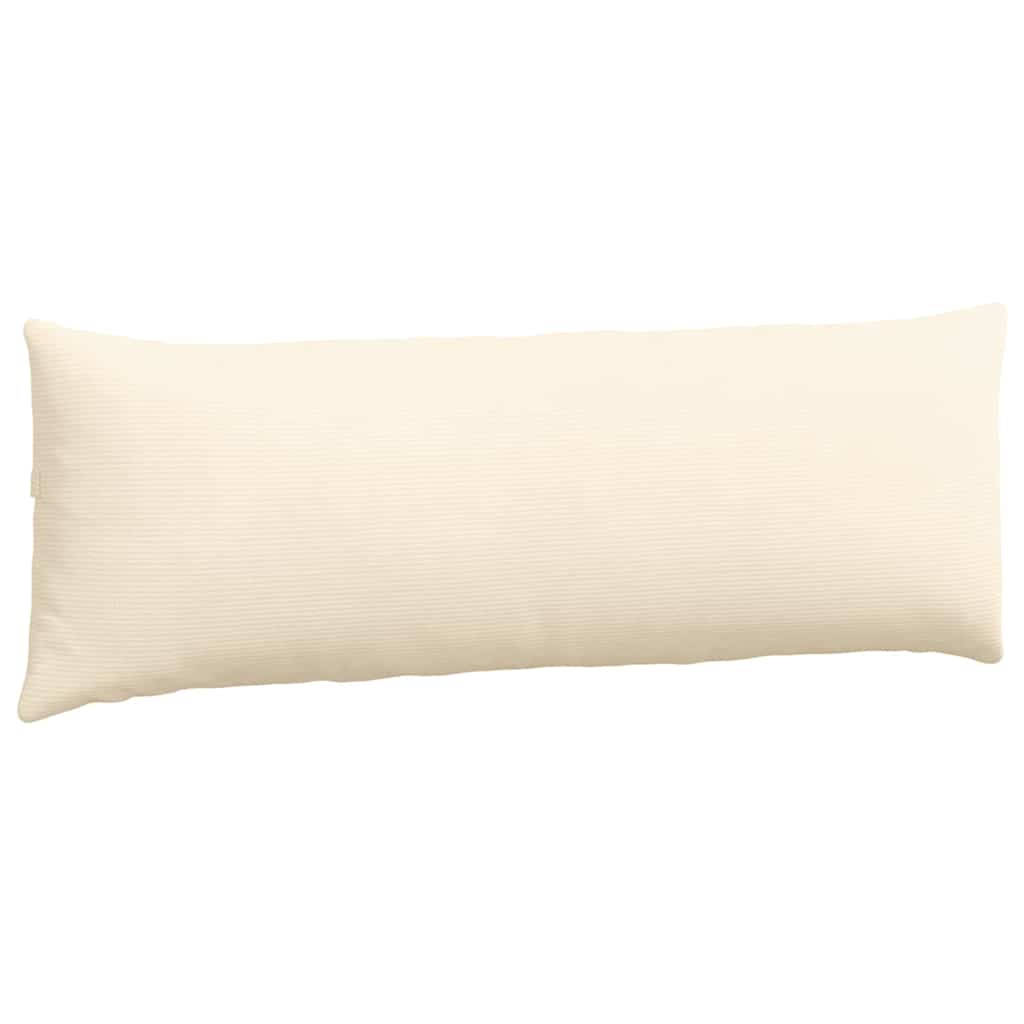 Sofapuder 2 pcs Creme 120 x 40 cm Velourstof