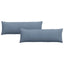 Sofapuder 2 pcs Blå 120 x 40 cm Velourstof