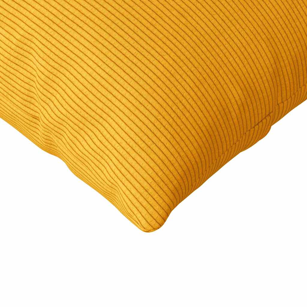 Sofapuder 2 pcs Lys Gul 120 x 40 cm Velourstof