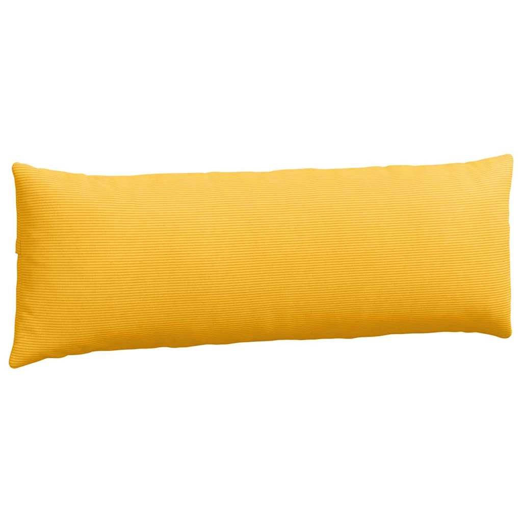 Sofapuder 2 pcs Lys Gul 120 x 40 cm Velourstof