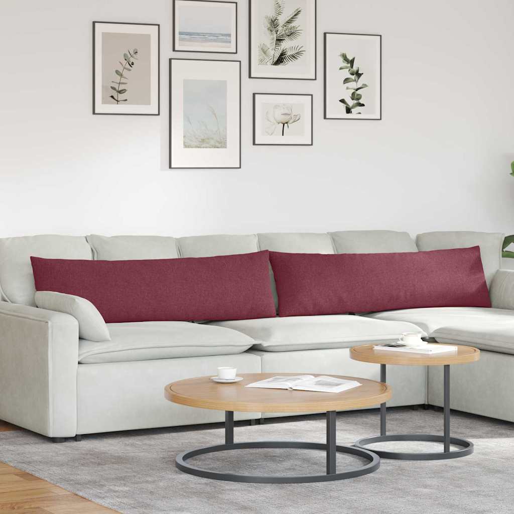 Sofapuder 2 pcs Vinrød 145 x 40 cm Stof
