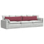 Sofapuder 2 pcs Vinrød 145 x 40 cm Stof