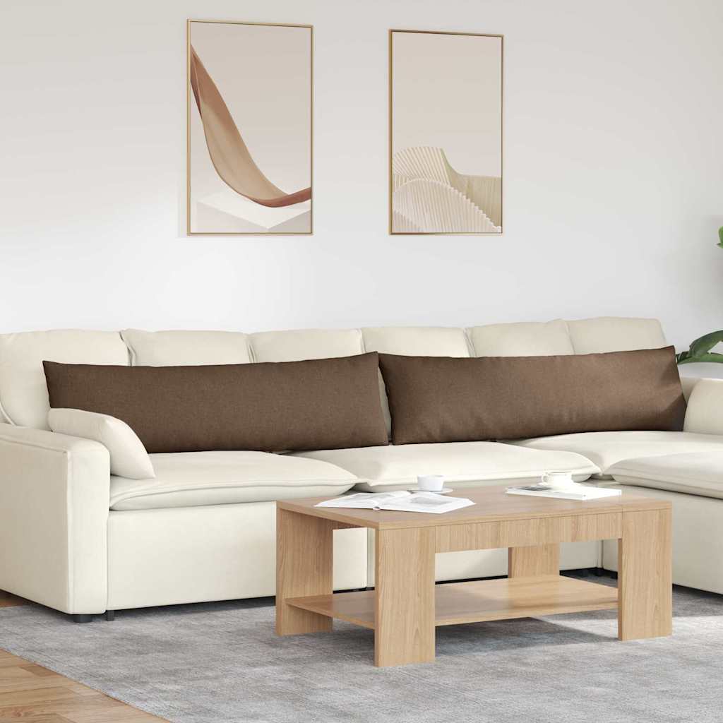 Sofapuder 2 pcs Brun 145 x 40 cm Stof