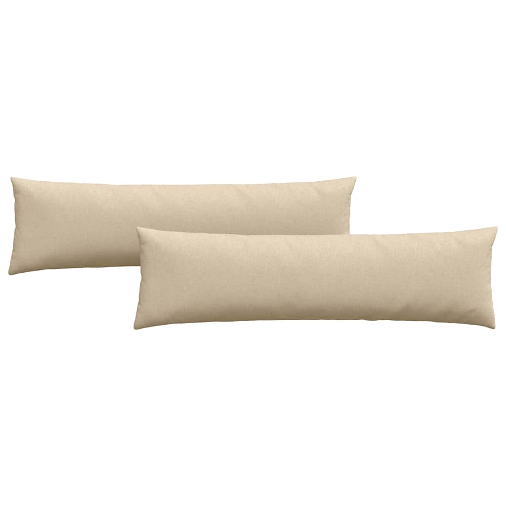 Sofapuder 2 pcs Creme 145 x 40 cm Stof