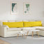 Sofapuder 2 pcs Lys Gul 145 x 40 cm Stof