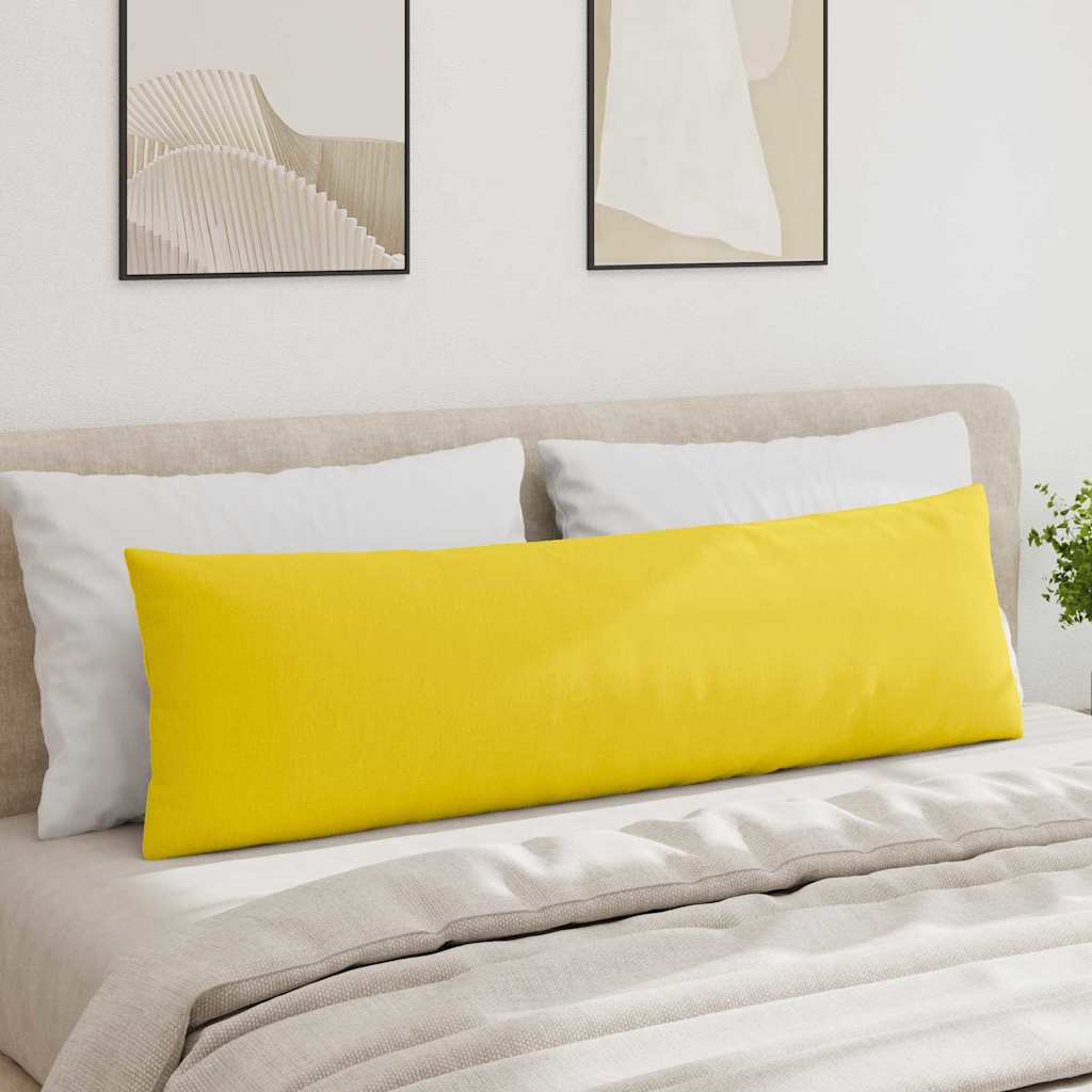 Sofapuder 2 pcs Lys Gul 145 x 40 cm Stof
